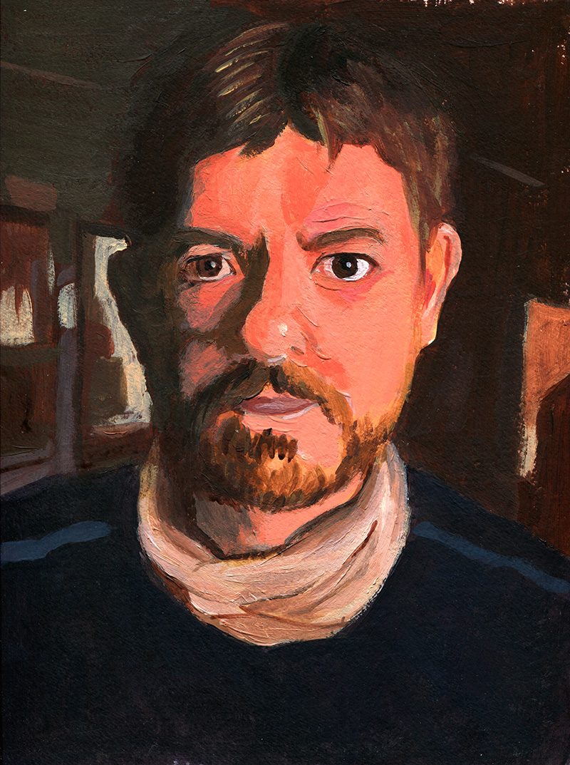 Autoportrait - Acrylique - 32x24cm